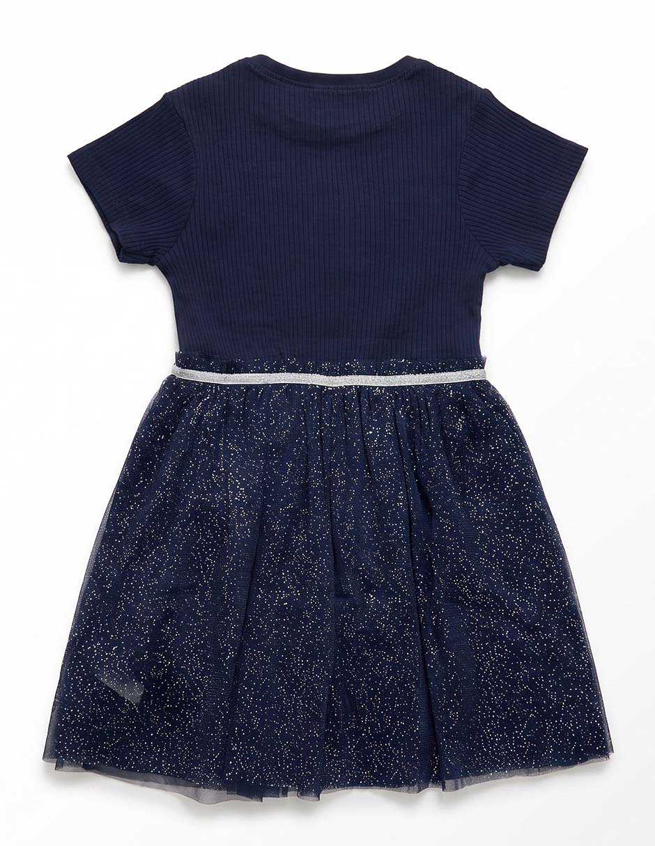 Vestido manga regular para niña 5