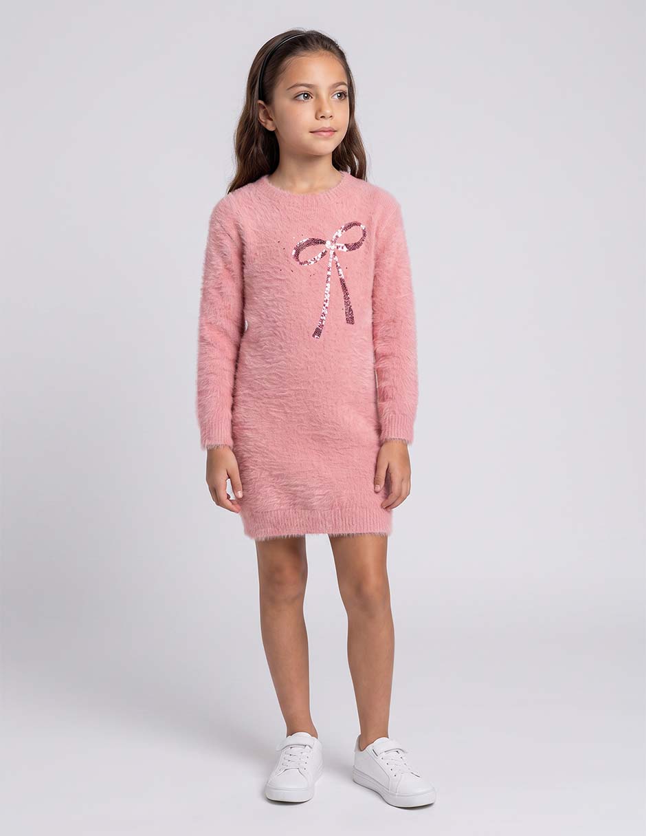 Vestido manga larga para niña Vestido manga larga para niña