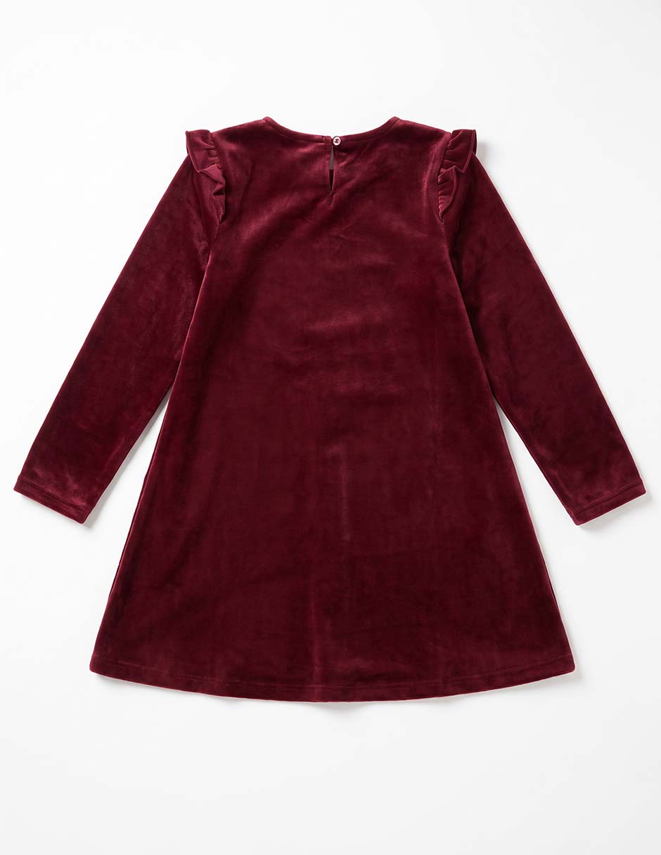 Vestido manga larga para niña 5