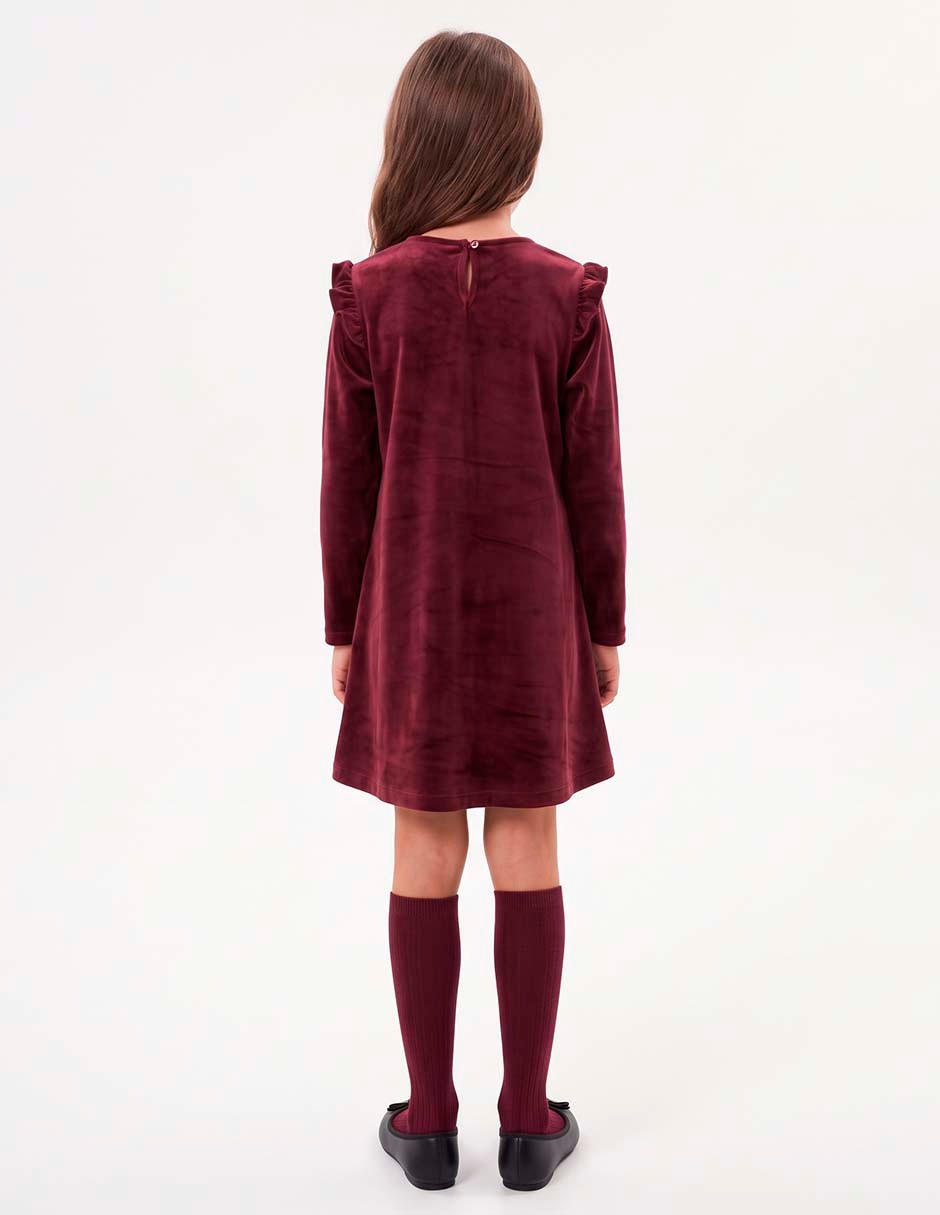 Vestido manga larga para niña 2