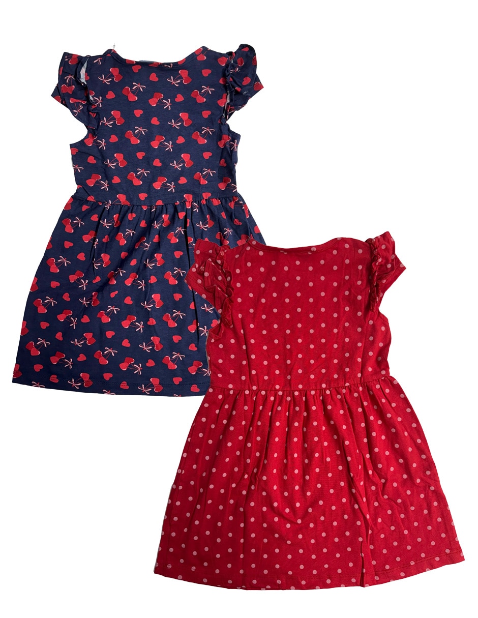 Set vestido manga cap para niña 2