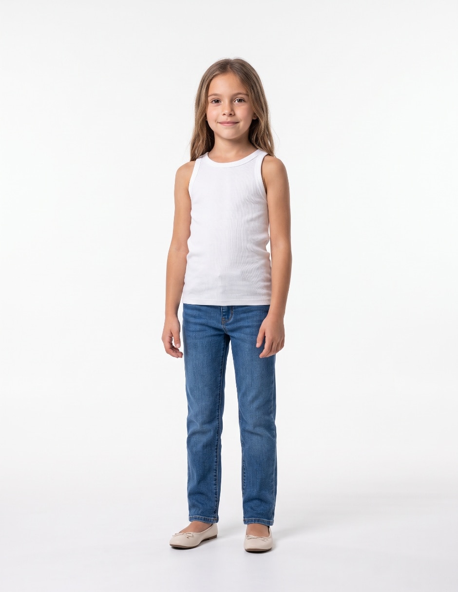 Playera sin manga para niña Playera sin manga para niña
