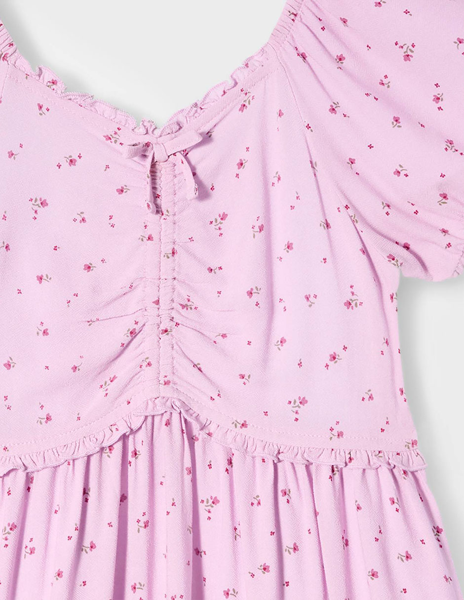 Vestido manga corta para niña 4