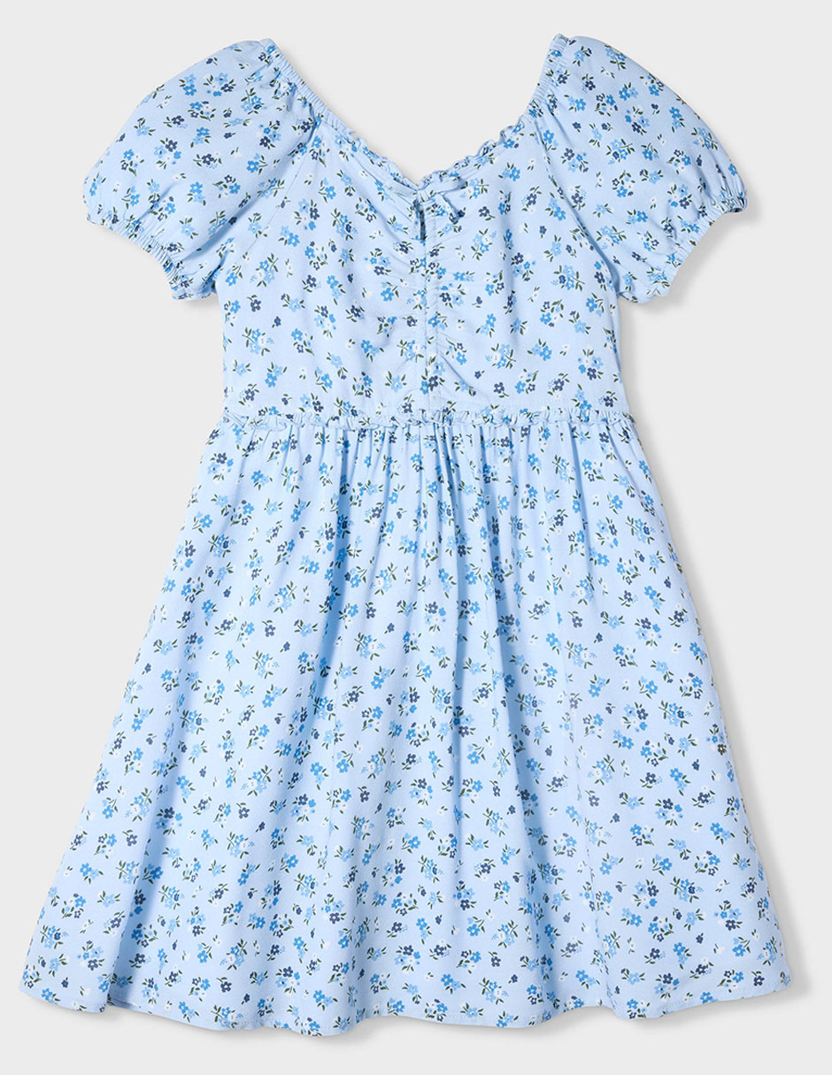 Vestido manga globo para niña 2