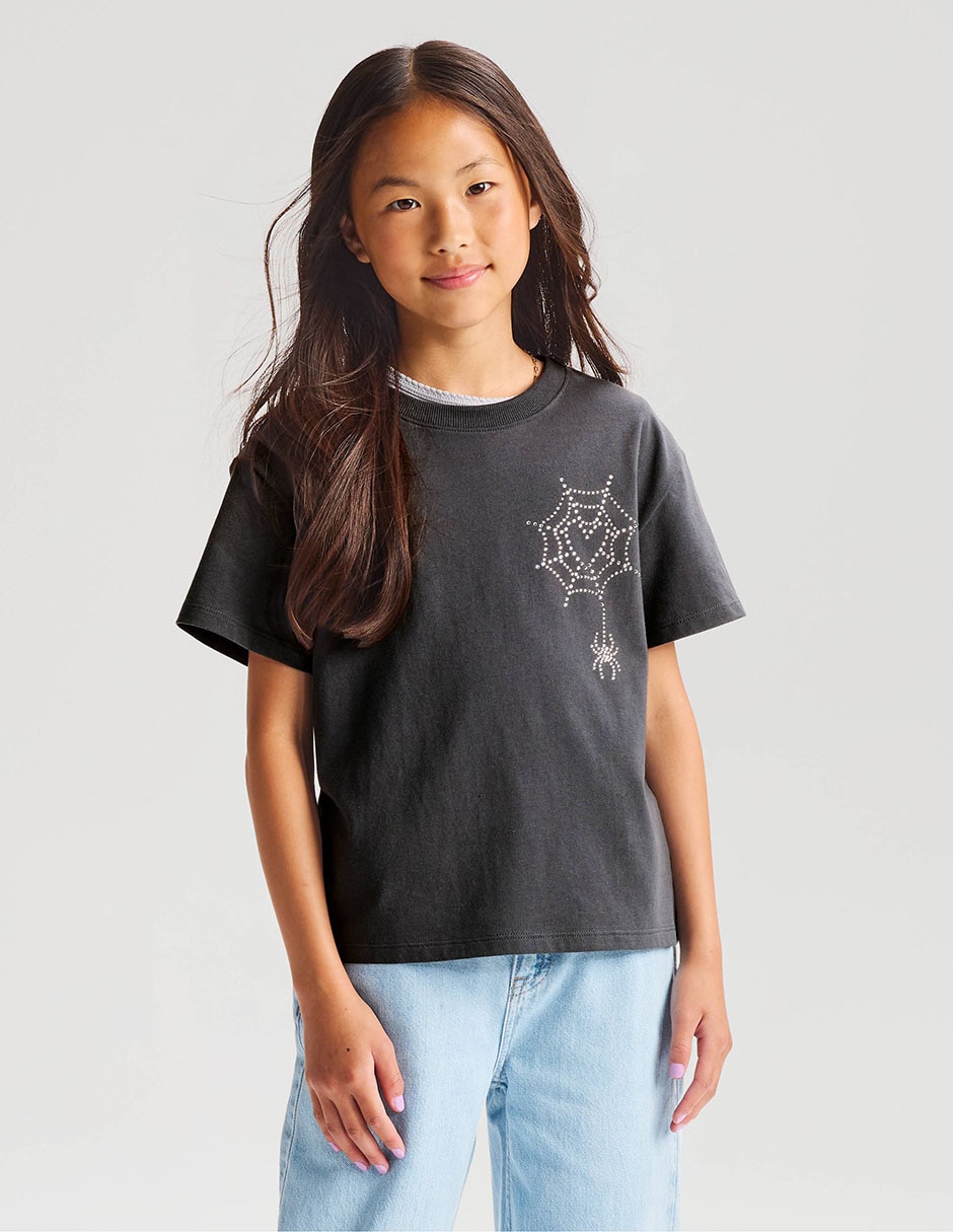 Playera manga corta para niña Playera manga corta para niña