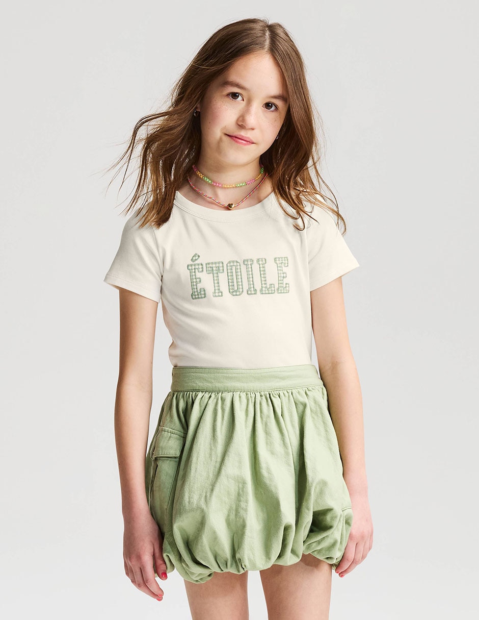 Playera manga para niña Playera manga para niña