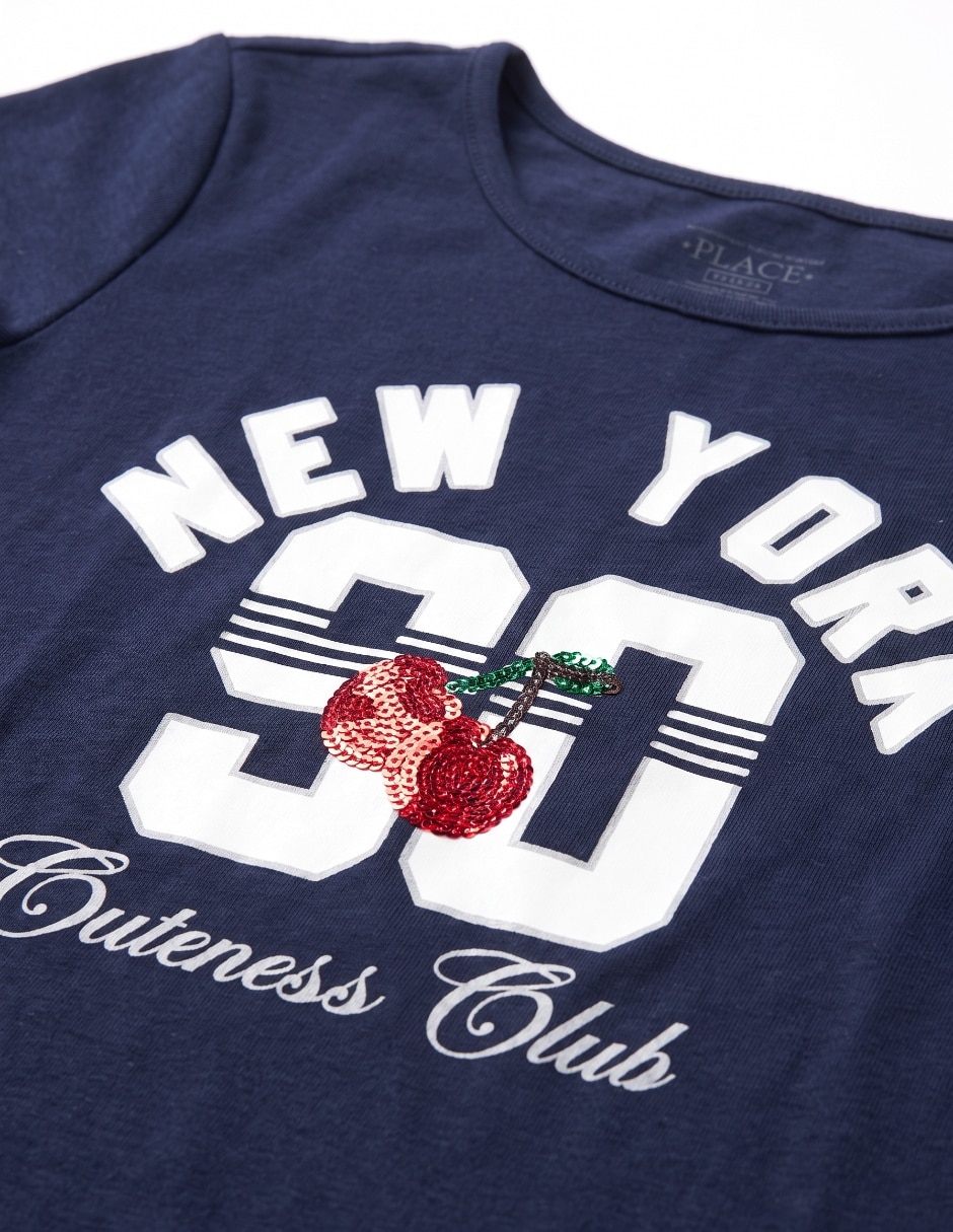 Playera manga corta para niña 5