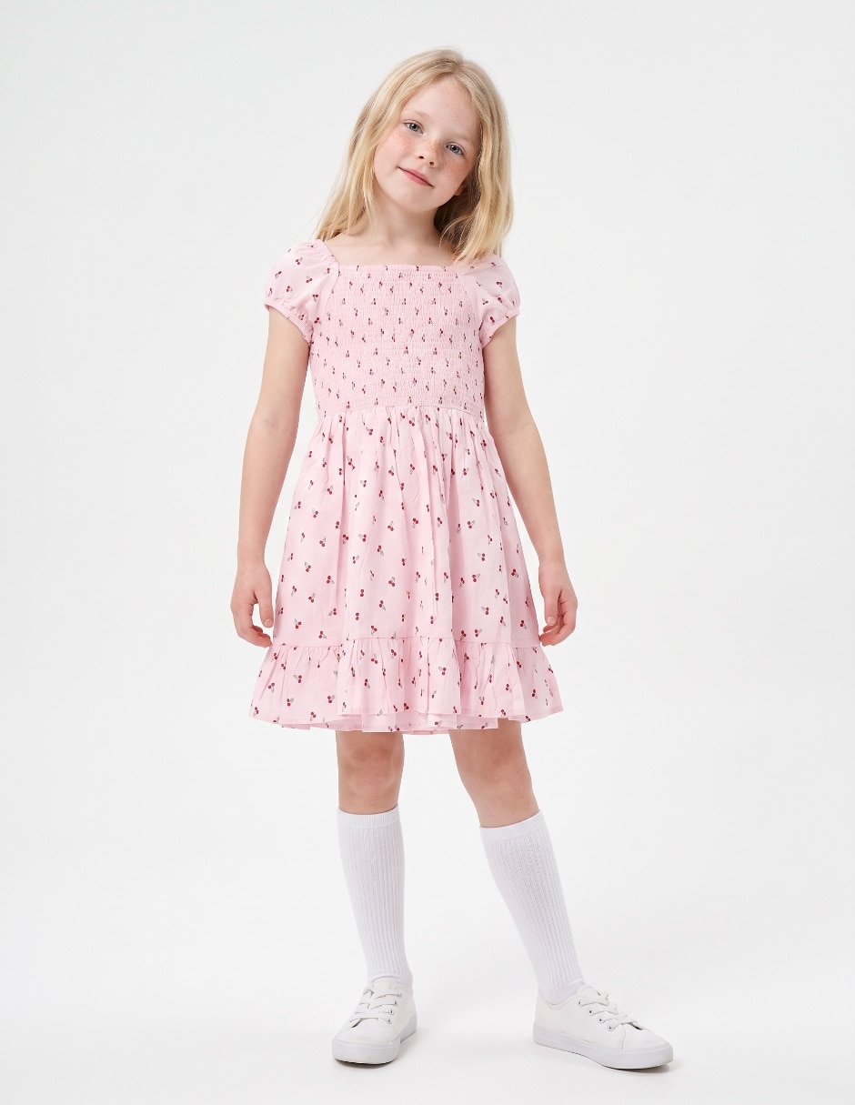 Vestido manga regular para niña Vestido manga regular para niña