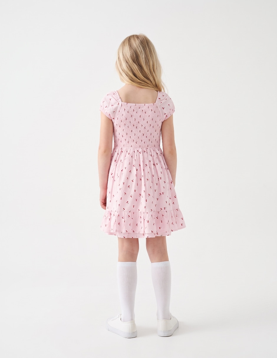 Vestido manga regular para niña 2