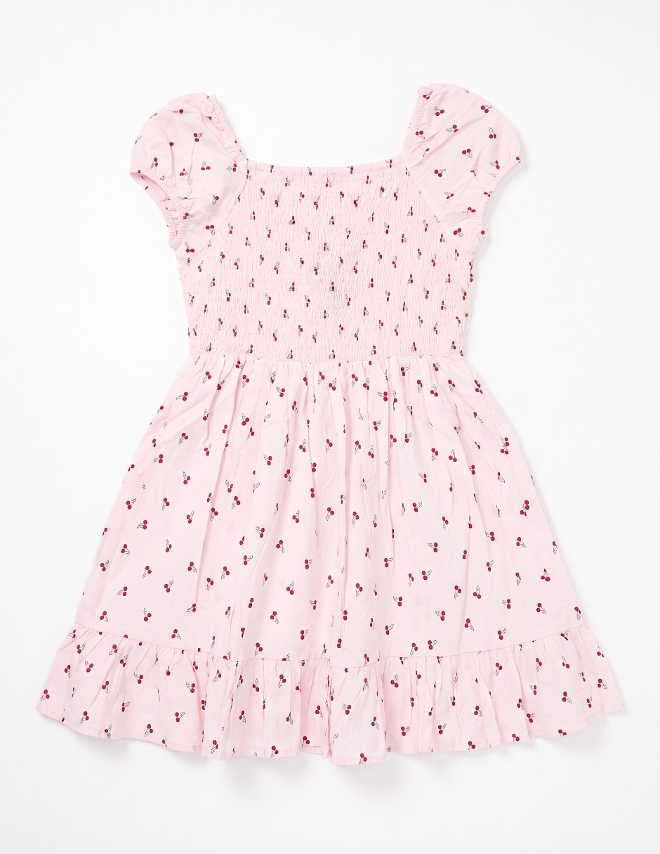 Vestido manga regular para niña 4