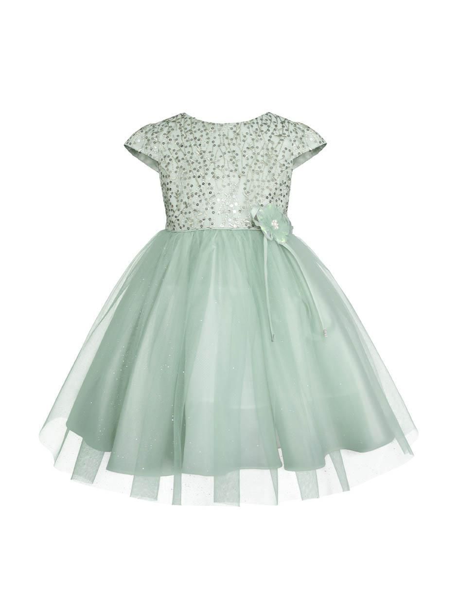 Vestido manga corta para niña