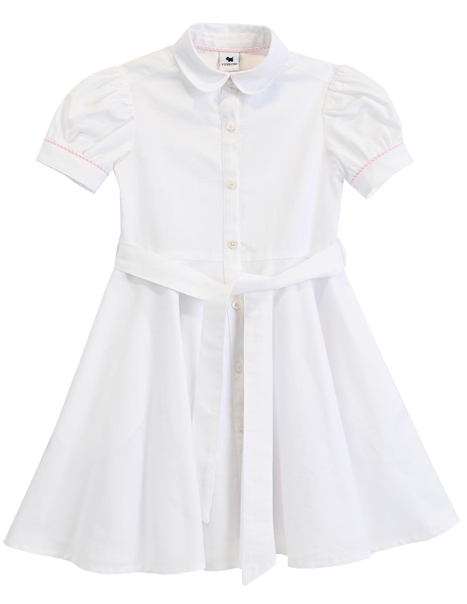 Vestido manga regular para niña
