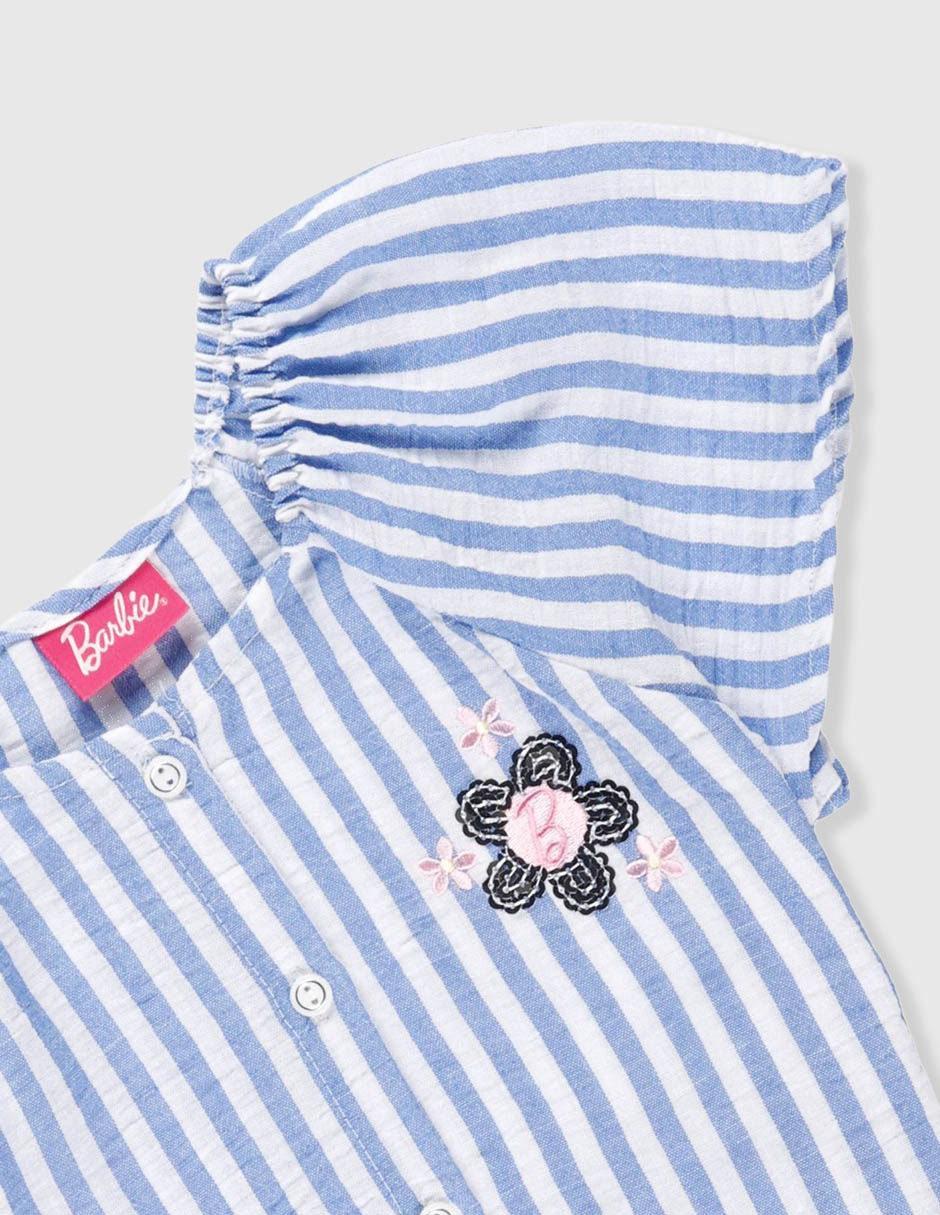 Conjunto casual barbie abril 2 frida de lino infantil niña