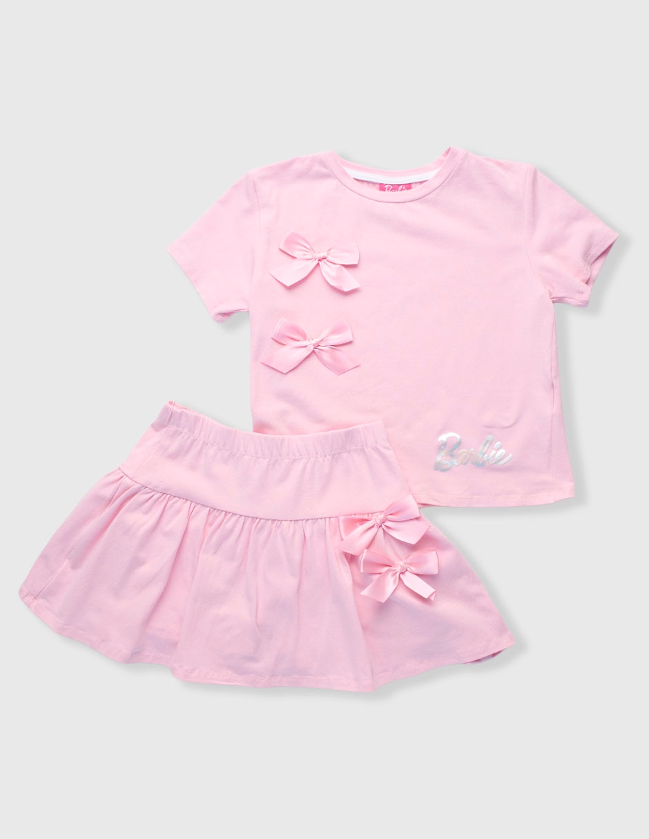 Conjunto casual barbie abril 4 flor infantil niña