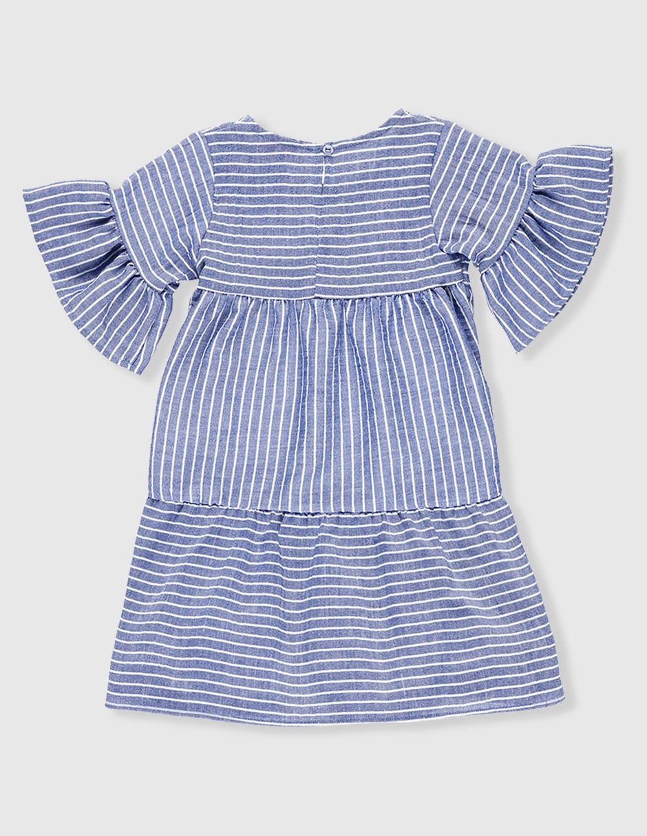Vestido barbie abril 2 frida manga acampanada infantil niña