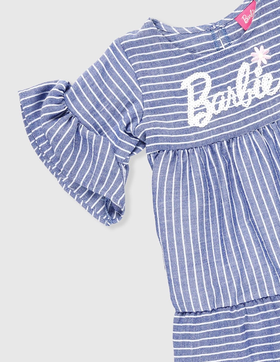 Vestido barbie abril 2 frida manga acampanada infantil niña