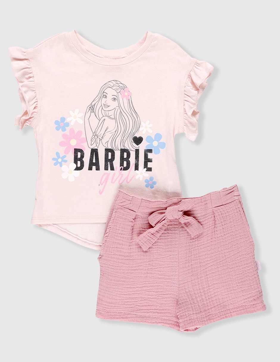 Short Barbie para niña
