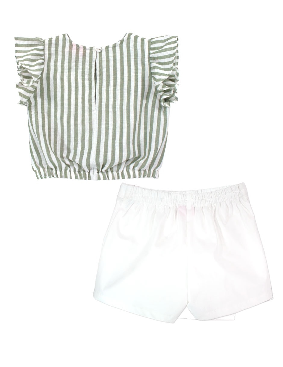 Conjunto casual barbie abril 1 fany de lino infantil niña