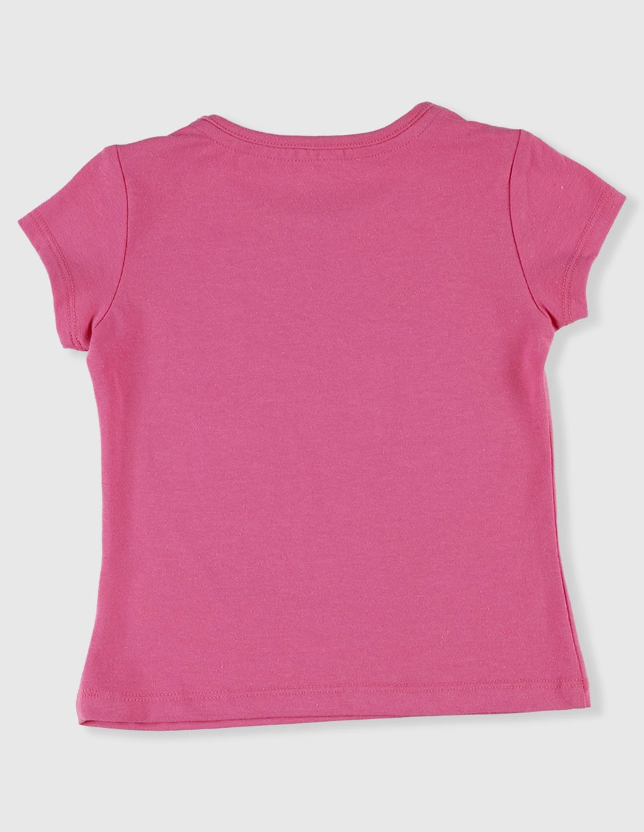 Playera Minions manga corta para niña