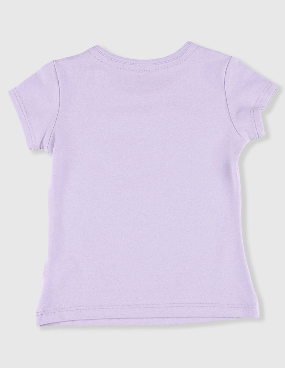 Playera Minions manga corta para niña