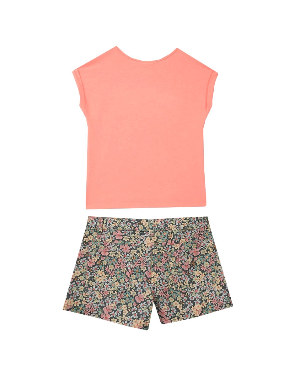 Conjunto floreana de algodón para Niña 4