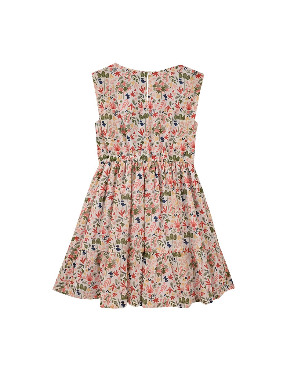Vestido tukan manga sin manga para niña Vestido tukan manga sin manga para niña