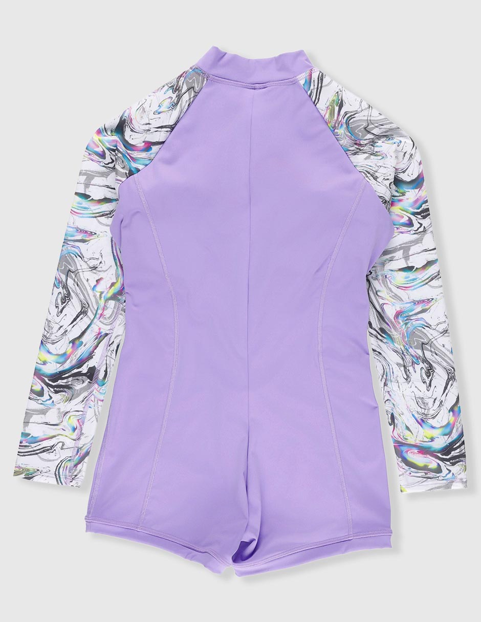 Wetsuit Sunset T estampado gráfico para niña