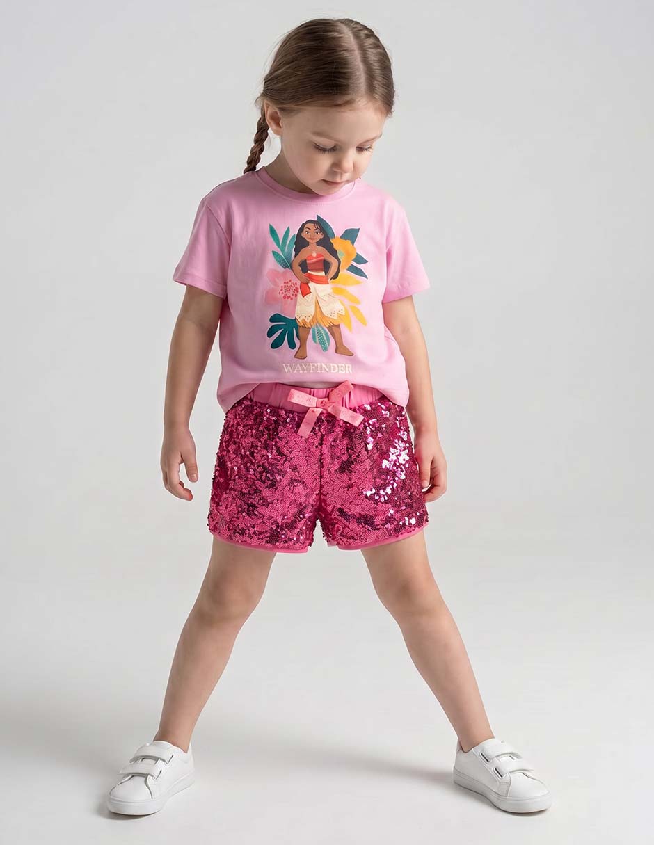Conjunto casual Moana para niña 2 piezas Conjunto casual Moana para niña 2 piezas