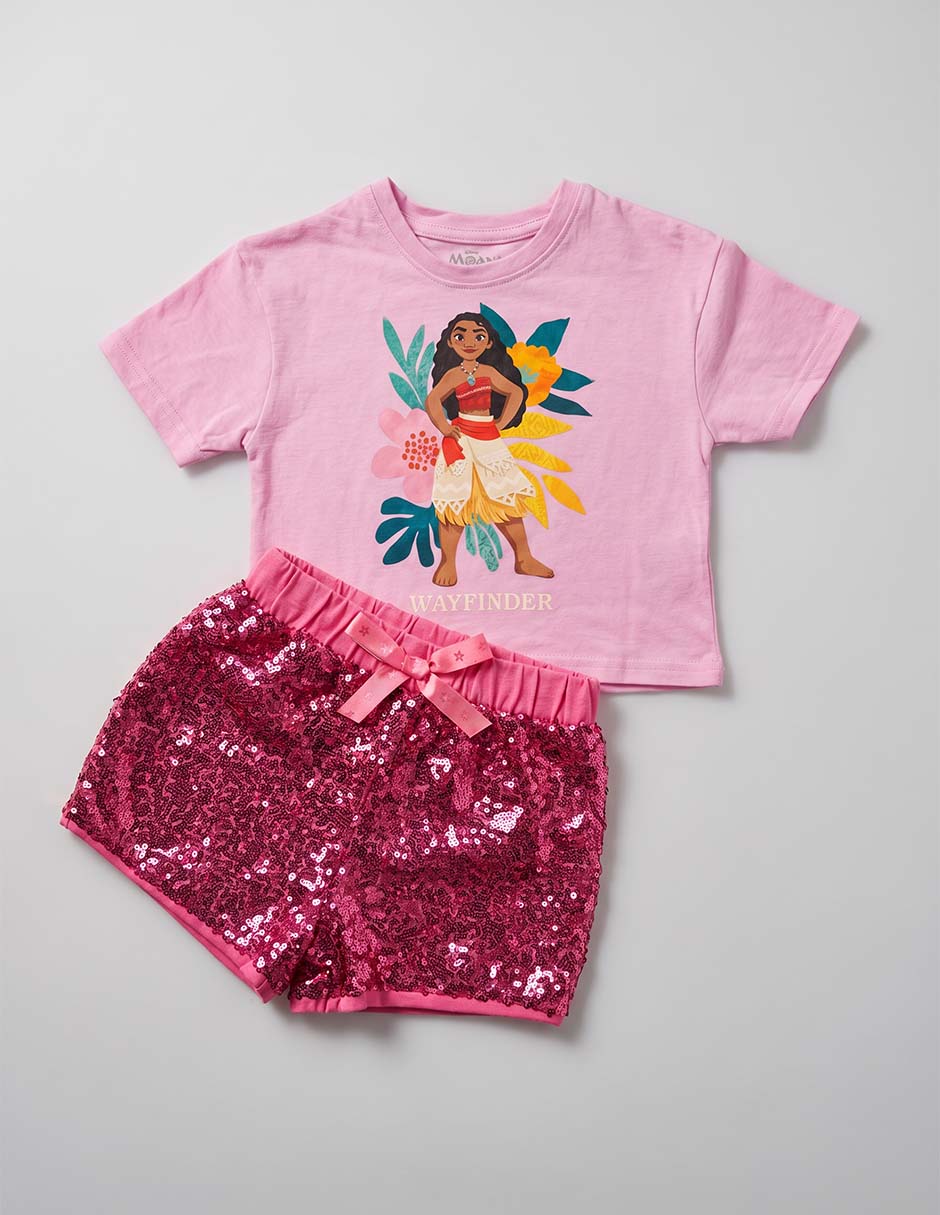 Conjunto casual Disney Moana para niña 2 piezas
