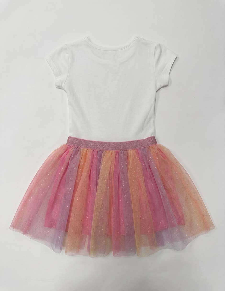 Vestido Disney Moana manga regular para niña