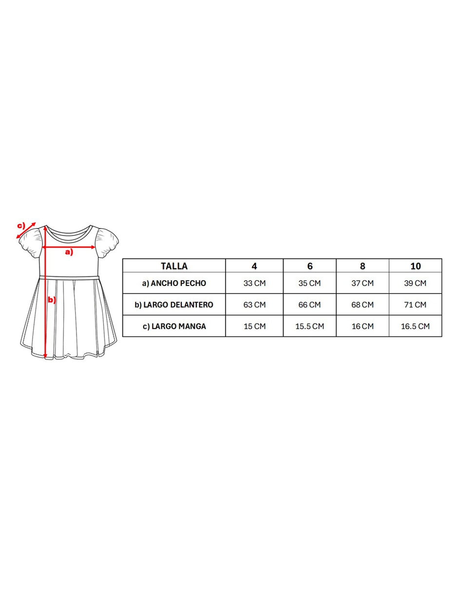 Vestido bluey manga ranglán para niña