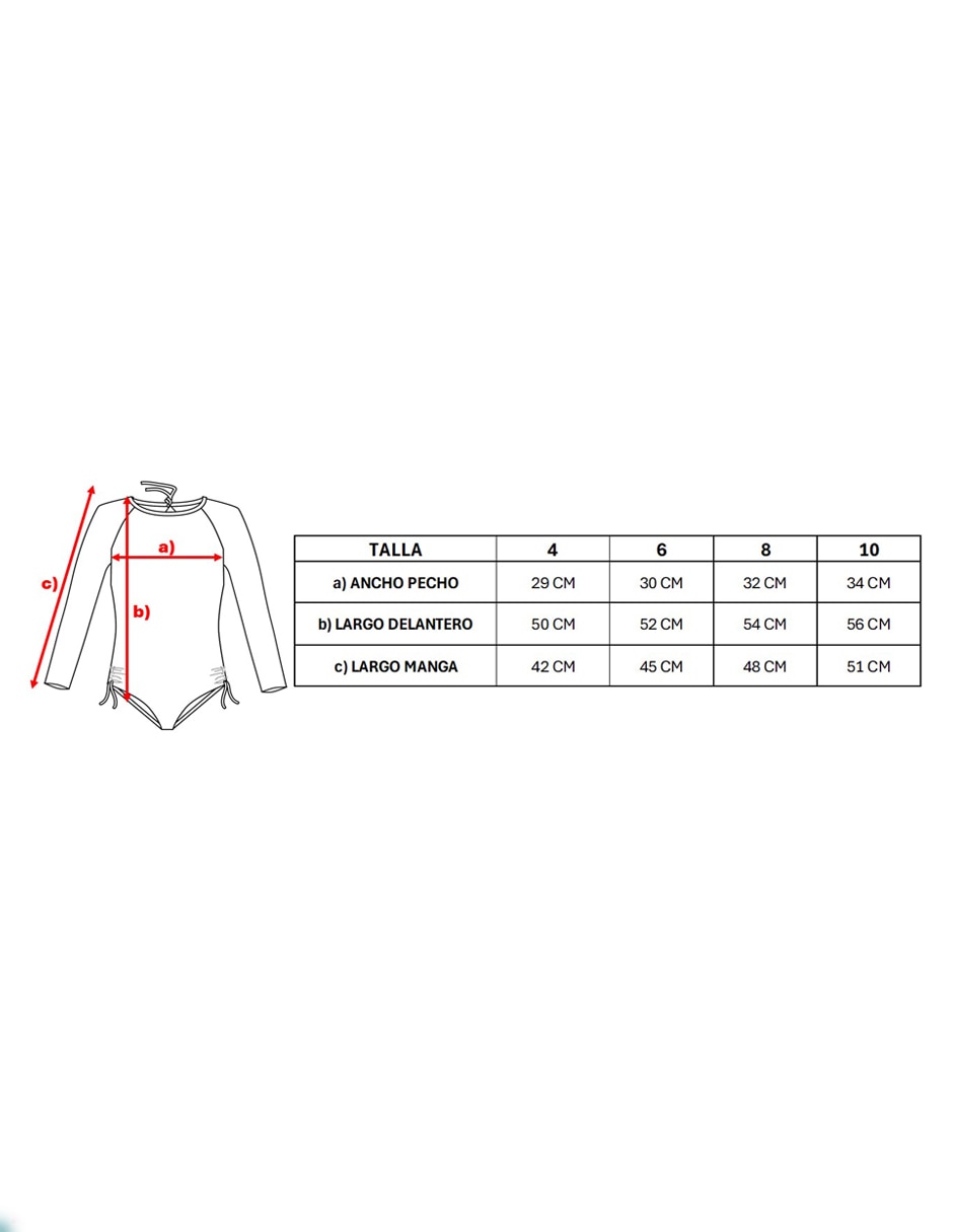 Traje de baño completo para niña 3