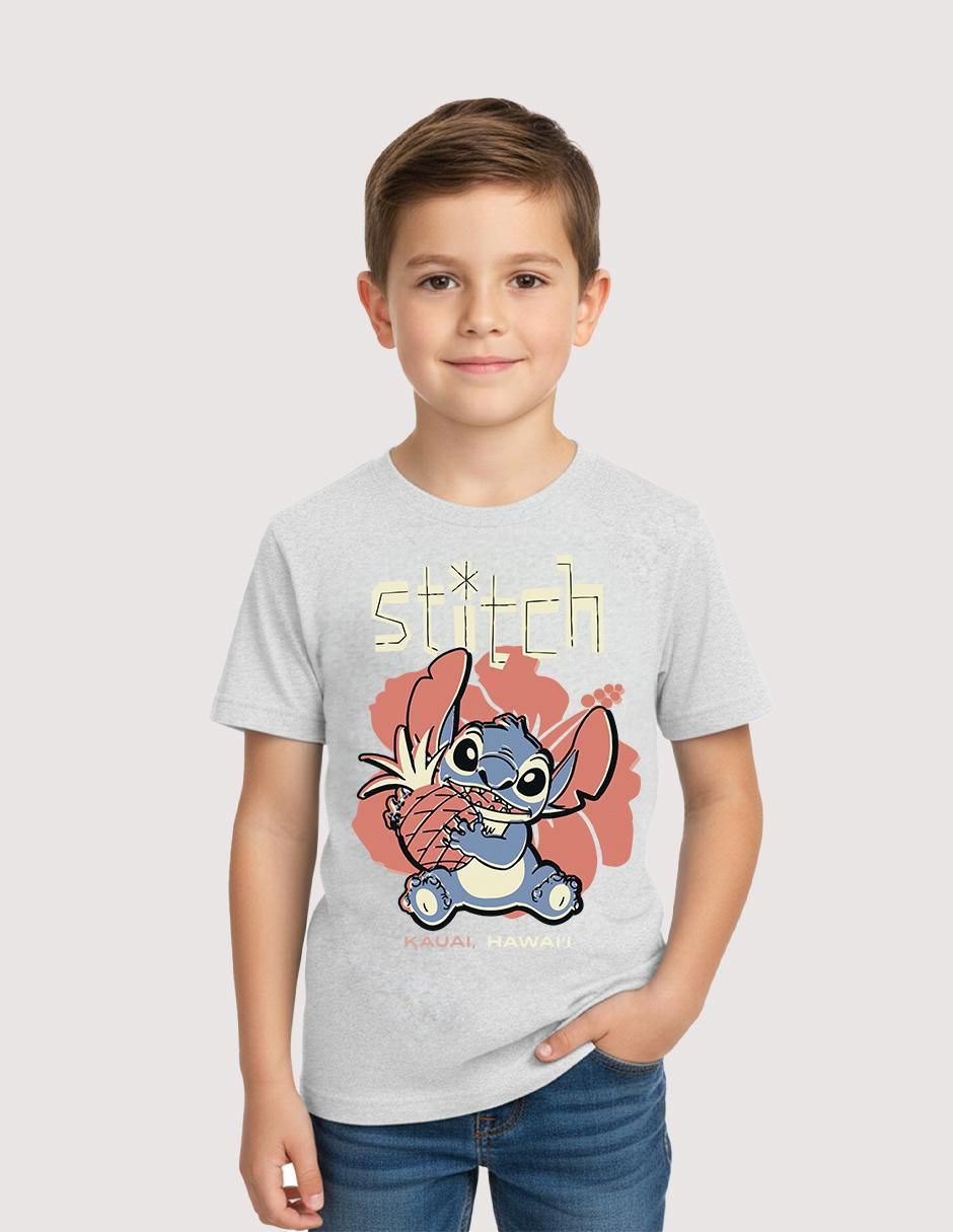 Playera Stitch Stitch - Kauai manga corta para niño