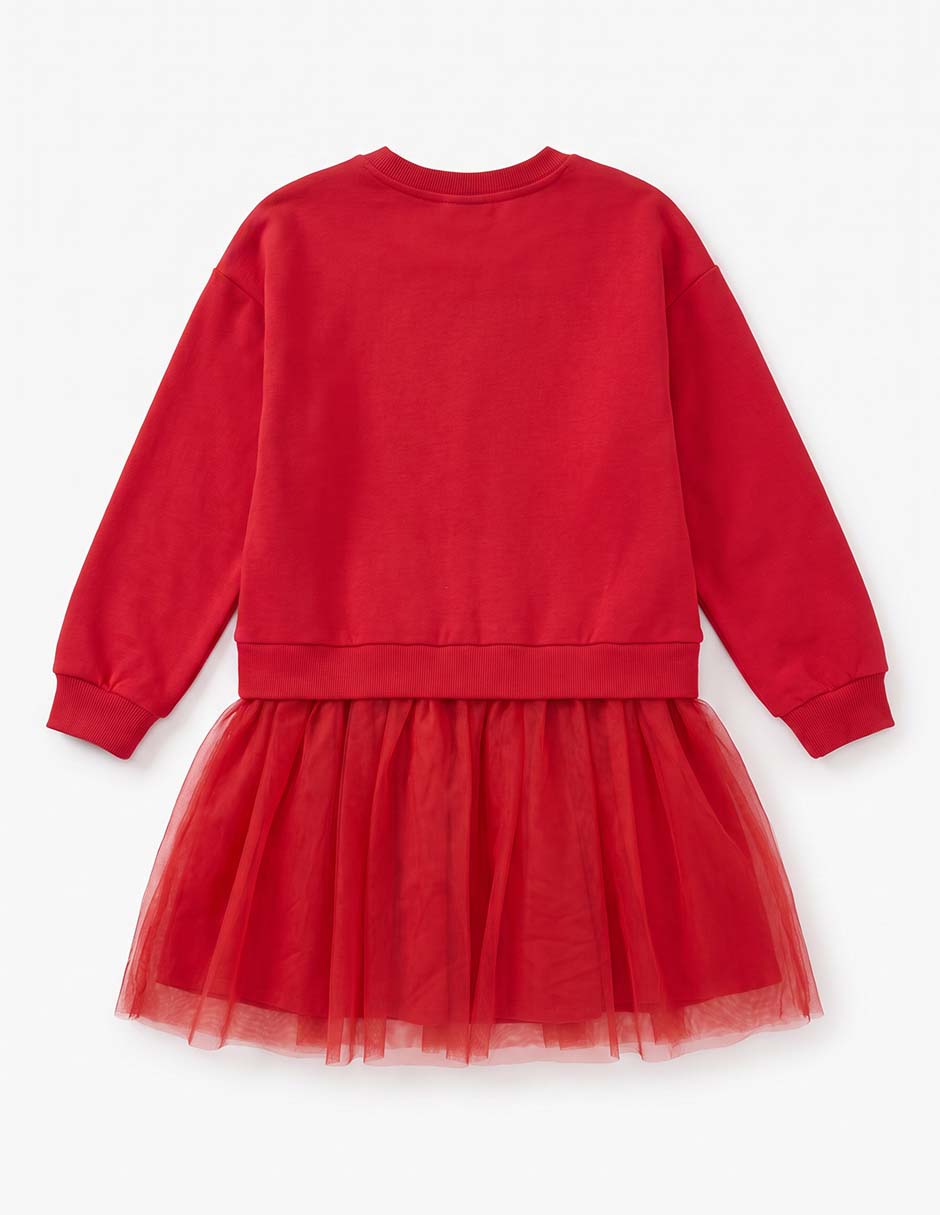 Vestido manga larga para niña 3
