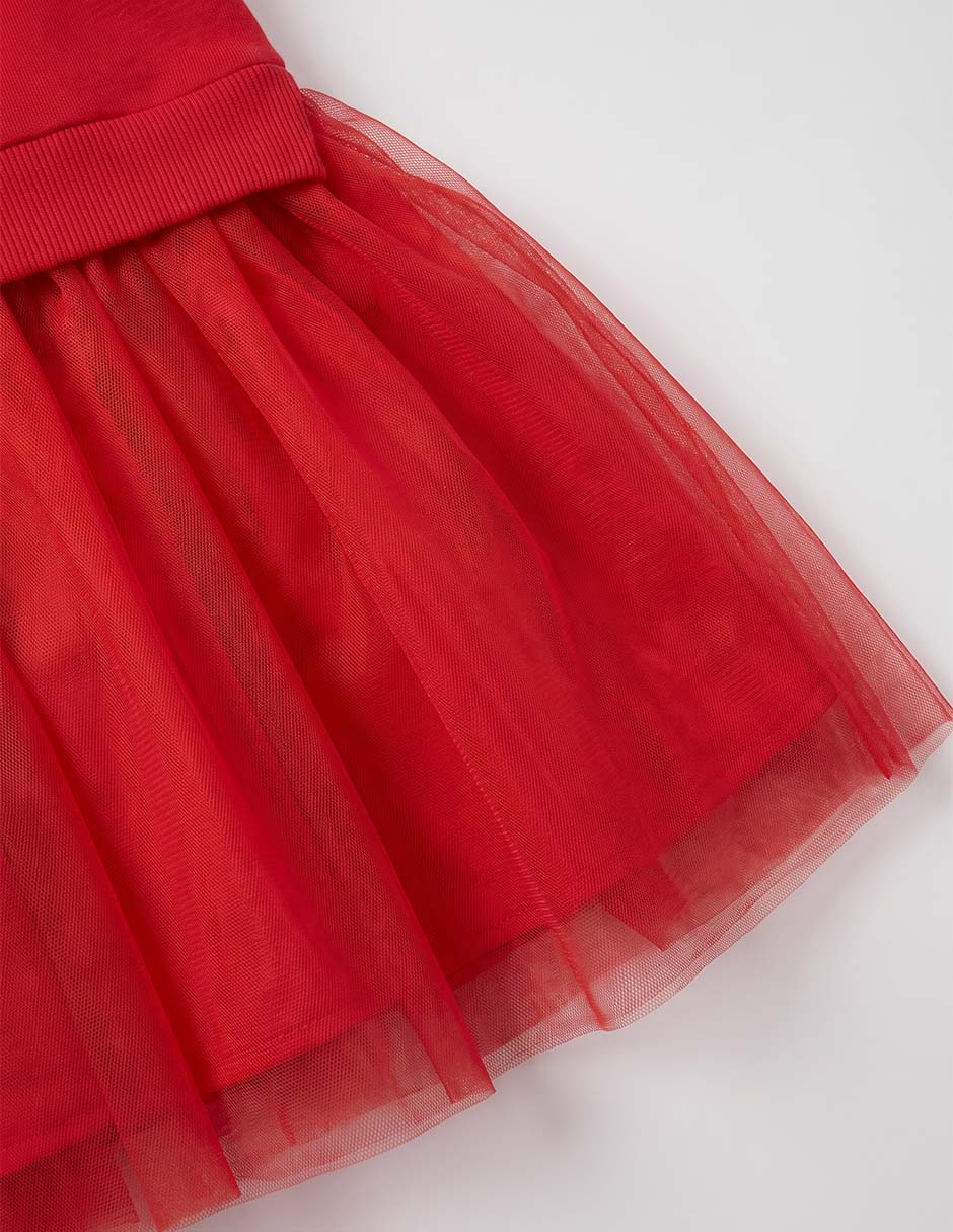 Vestido manga larga para niña 6