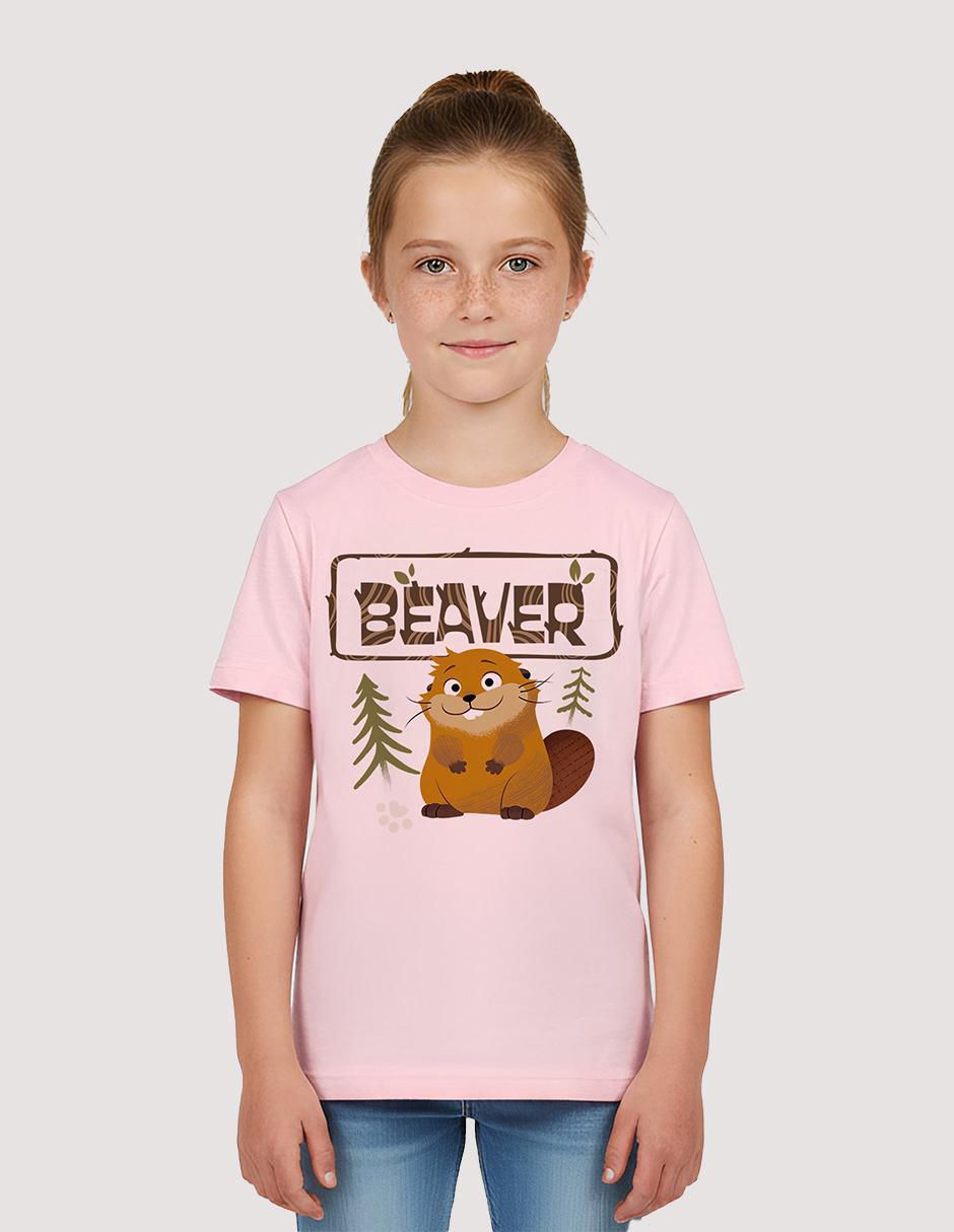 Playera Hoppers Beaver manga corta para niña