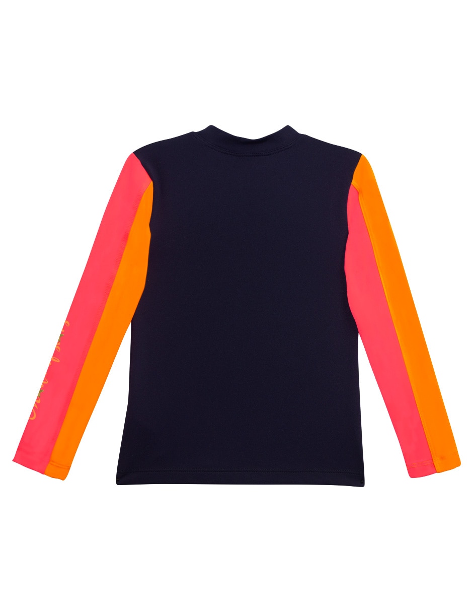 Wetshirt sunskin estampado gráfico para niña