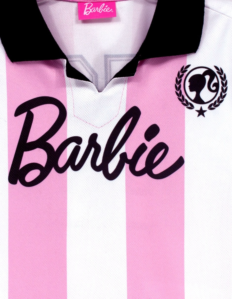 Playera barbie barbie mayo 3 gia manga corta infantil niña