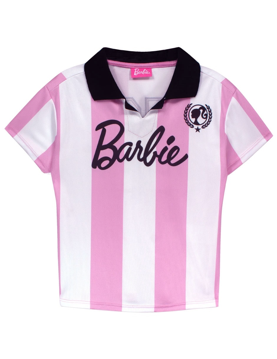 Playera barbie barbie mayo 3 gia manga corta infantil niña