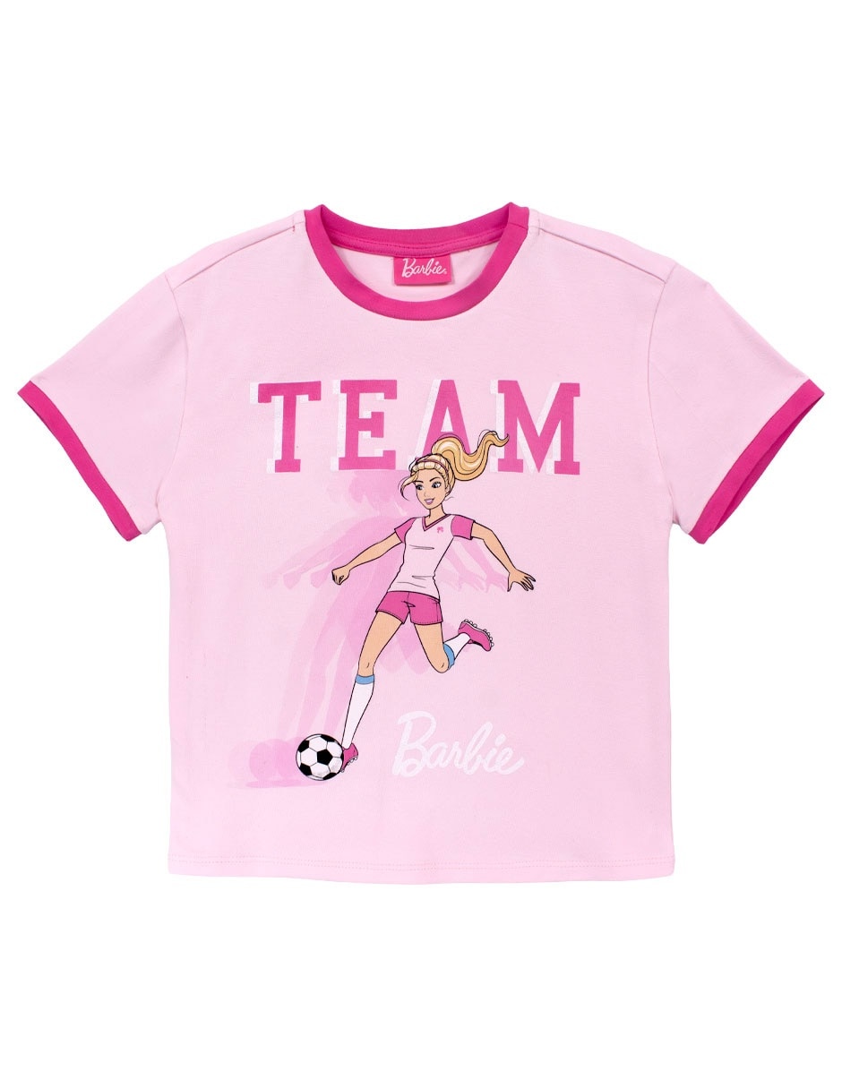 Playera barbie mayo 3 gia manga corta infantil niña Playera barbie mayo 3 gia manga corta infantil niña