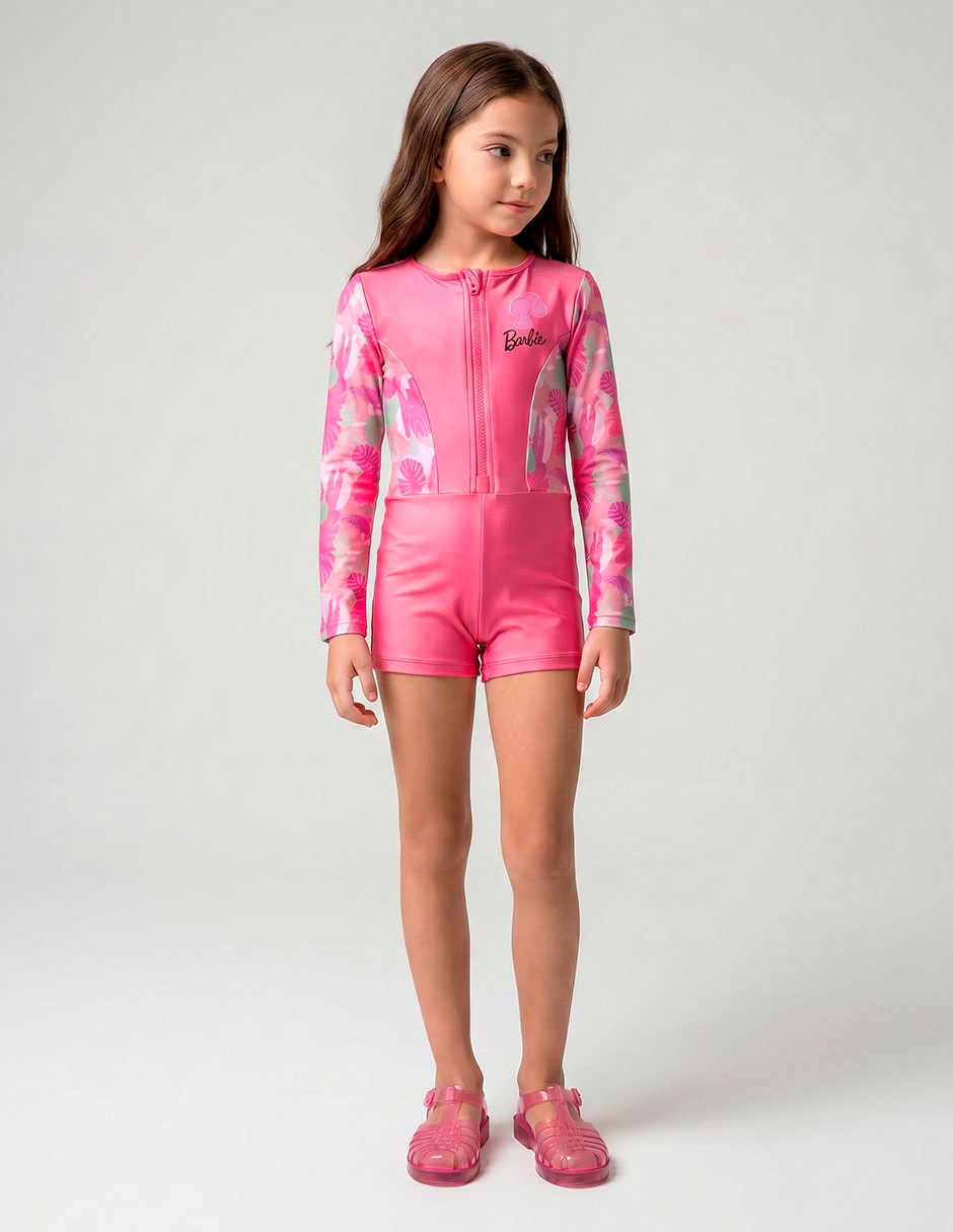 Traje de baño traje de baño completo barbie barbie infantil niña