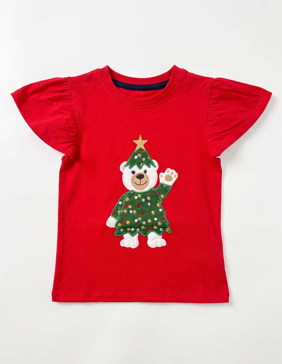 Playera Bolo manga corta para niña Playera Bolo manga corta para niña