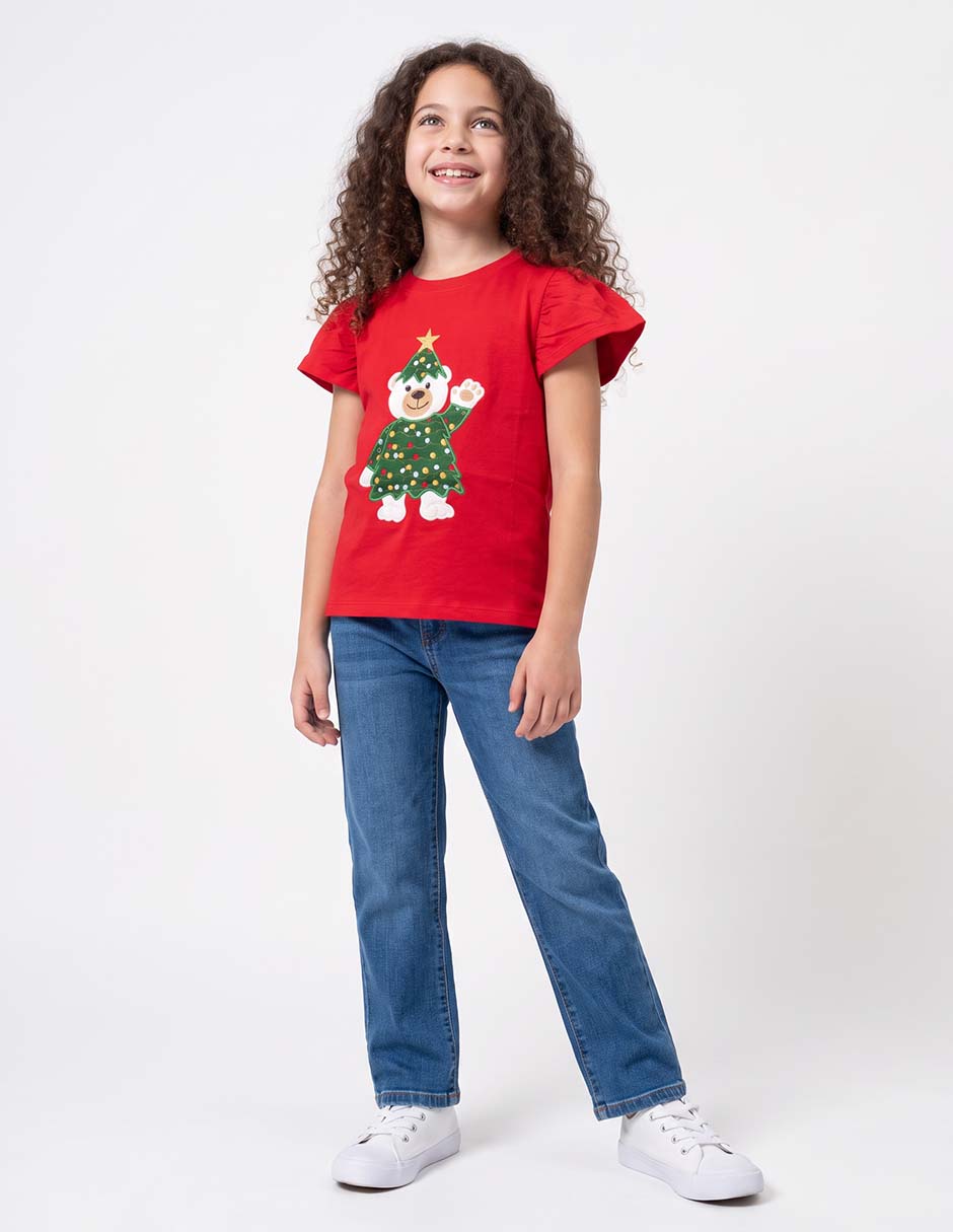 Playera Bolo manga corta para niña 4