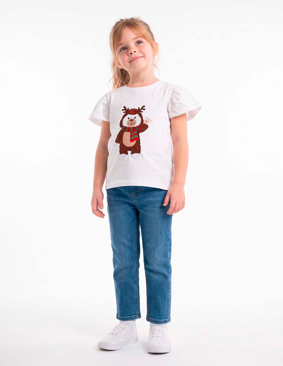 Playera manga corta para niña Playera manga corta para niña