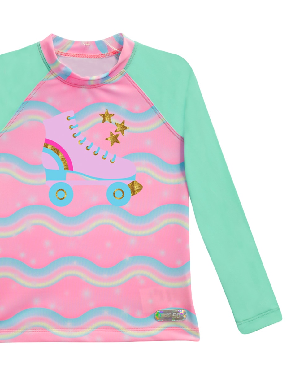 Wetshirt "estampado" gráfico "para" niña 3