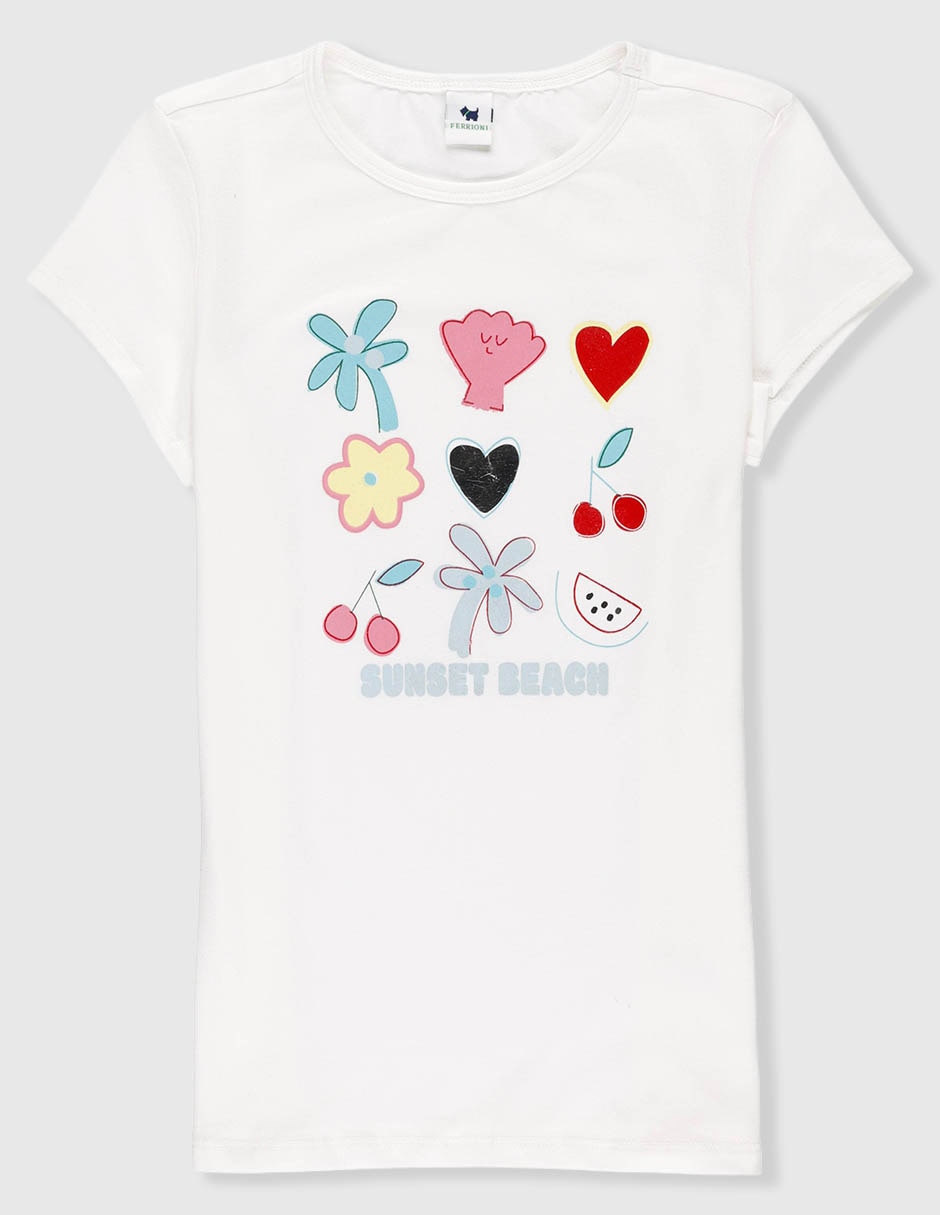 Playera Sunset manga corta para niña 3