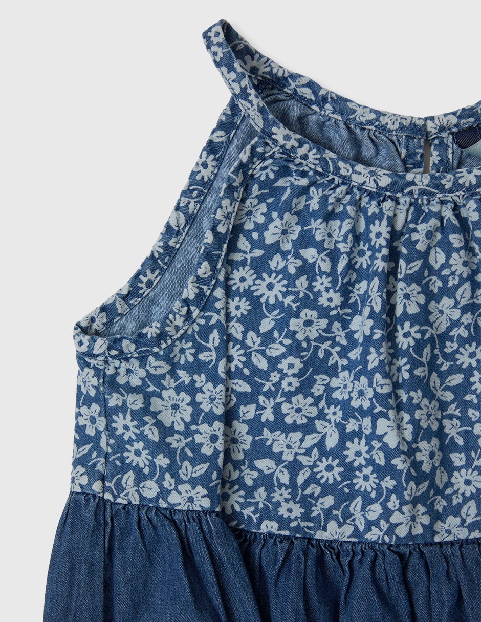 Vestido Set Manga Sin Manga Para Infantil Niña 3