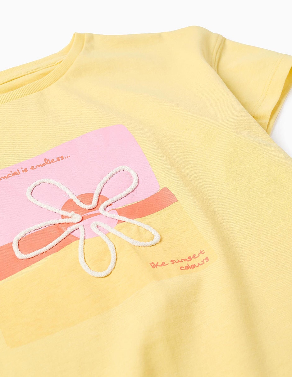 Playera zippy true colors manga corta para infantil niña