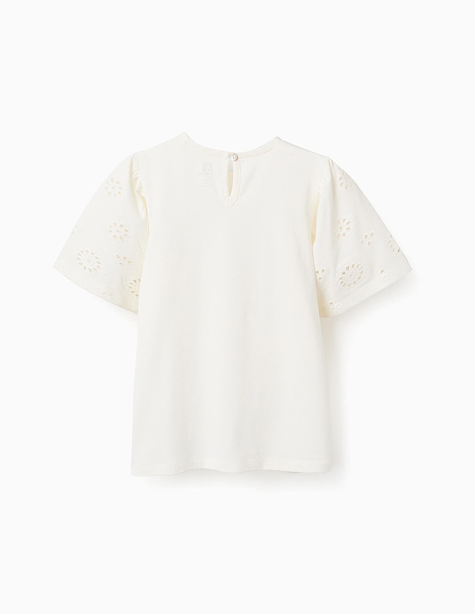 Playera zippy sculpting curiosity manga corta infantil niña