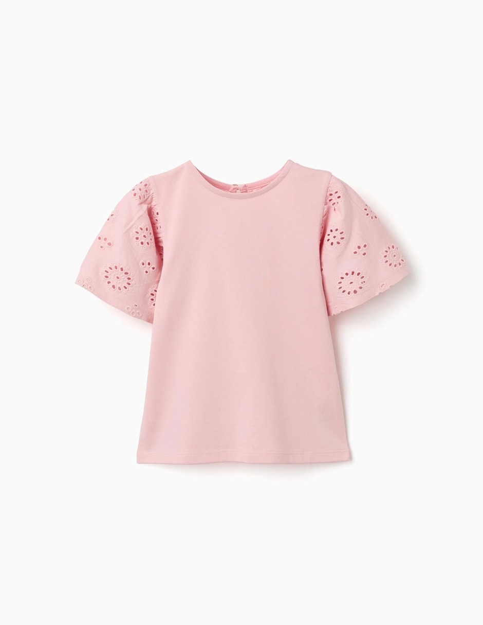 Playera zippy sculpting curiosity manga corta infantil niña